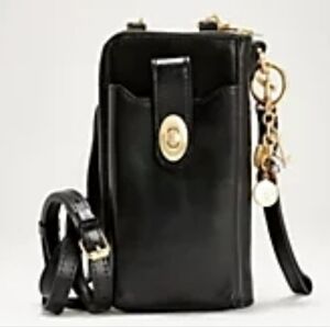 Patricia Nash Elegant Black Leather Crossbody Bag